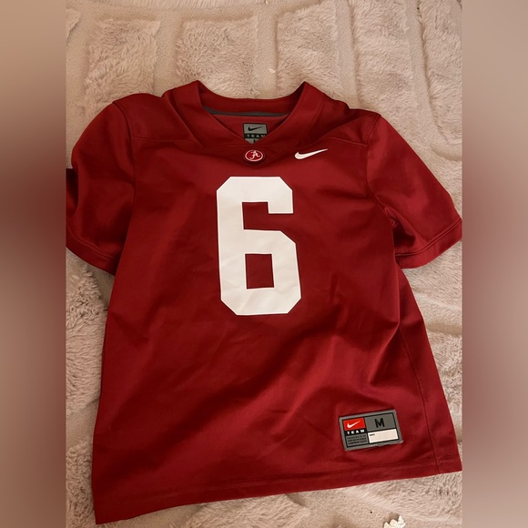 Nike Other - Nike Crimson Jersey with White Number 6